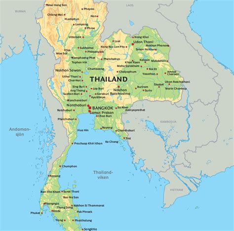 Karta Thailand På Svenska Karta 2020