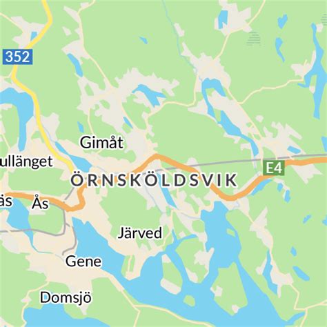 Karta över örnsköldsviks Kommun Karta 2020