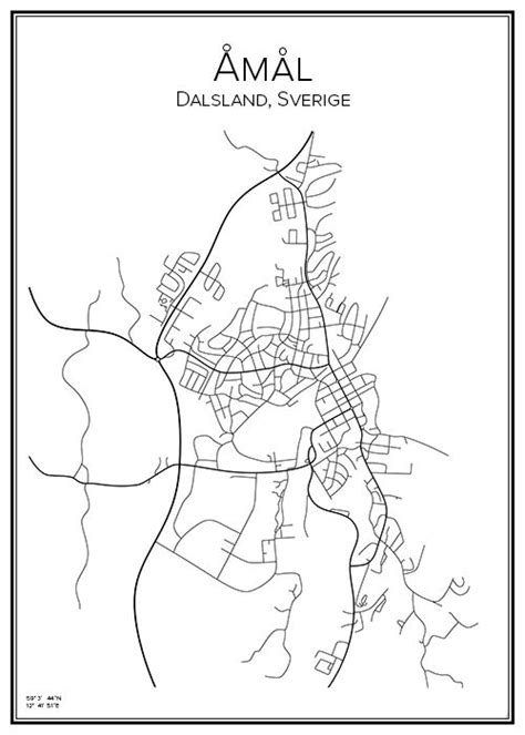 Karta Åmåls kommun