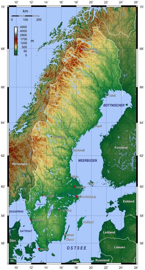 Karta över Berg I Sverige Karta 2020