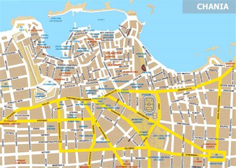 Large Chania Maps for Free Download and Print HighResolution and