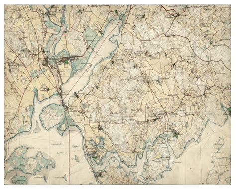 Historisk karta över Strömsholm och år 1905
