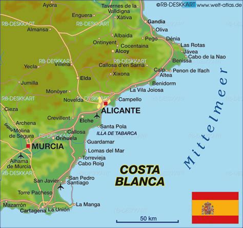 Tourist map of Alicante Full size