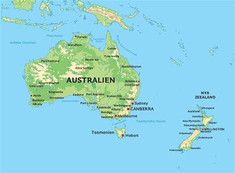 Australia Map Guide of the World