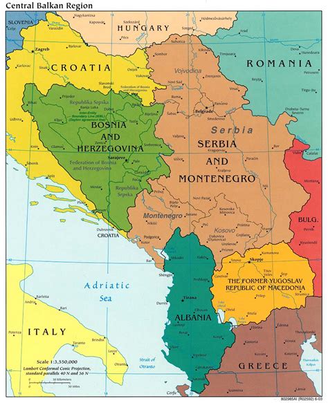 Maps of Balkans Detailed Political, Relief, Road and other maps of