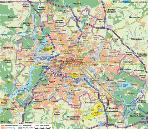 Mapa de Berlín Tamaño completo
