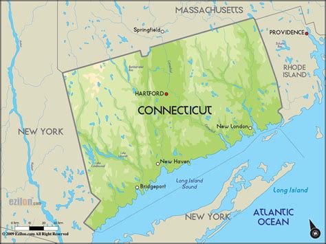 Map Of Ct Counties With Cities