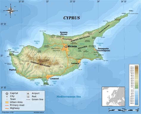 Cyprus Map In English Map of Cyprus New It offers beautiful