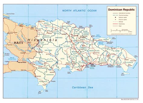 Physical Map of Dominican Republic Ezilon Maps