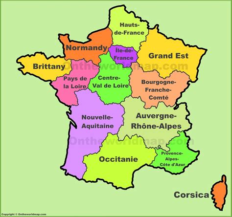 Kartor över Frankrike Om Frankrike