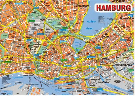 Hamburg Map and Hamburg Satellite Image