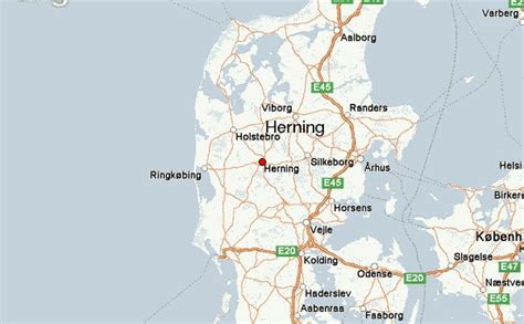 Herning, Denmark bright twotoned vector map HEBSTREITS Sketches