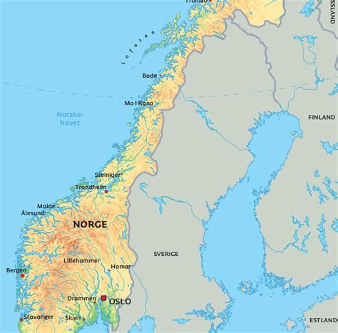Maps of Norway Detailed map of Norway in English Tourist map of
