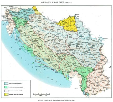 karta jugoslavije u drugom svetskom ratu