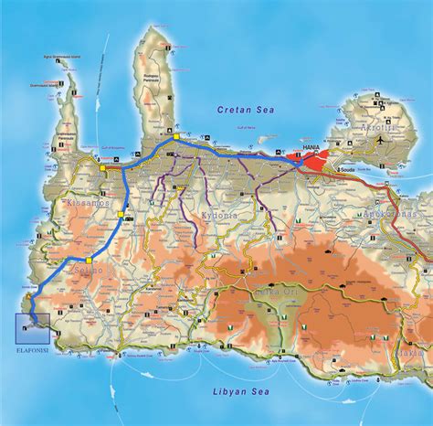 Crete Holiday Villas Maps of Crete