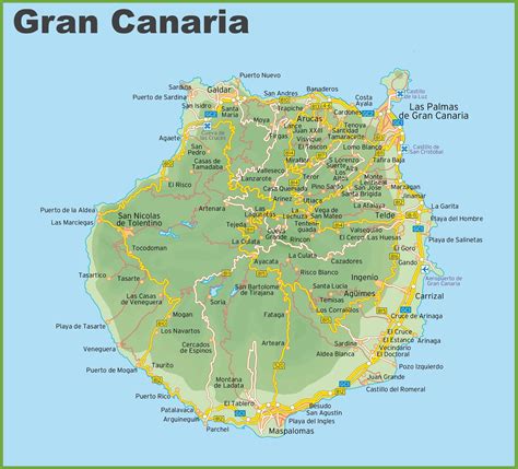 Mapas de Las Palmas de Gran Canaria Espanha MapasBlog