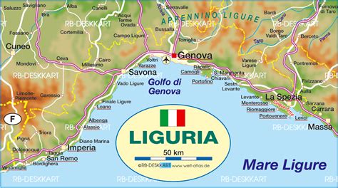Political Map of Liguria (1964)