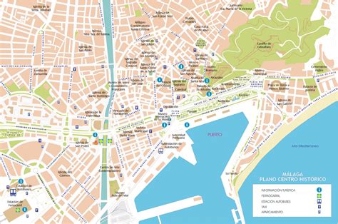 Malaga Vector Map