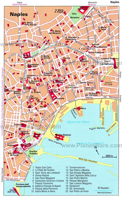 Napoli Tourist Map Napoli Italy • mappery Tourist map, Naples map