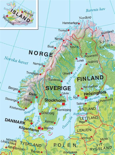 Norden och Baltikum Kartkungen