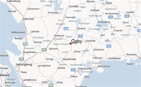 Stadskarta över Osby Handritade stadskartor och posters
