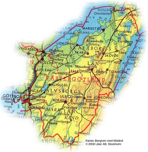 Karta Sverige Västergötland Karta 2020