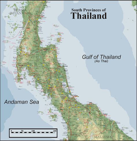 Karta Over Thailand Karta 2020