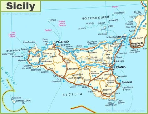 Map of Sicily, Sicily Maps