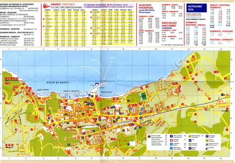 Sorrento tourist map