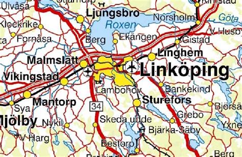 Linköping Sverige Karta Europa Karta