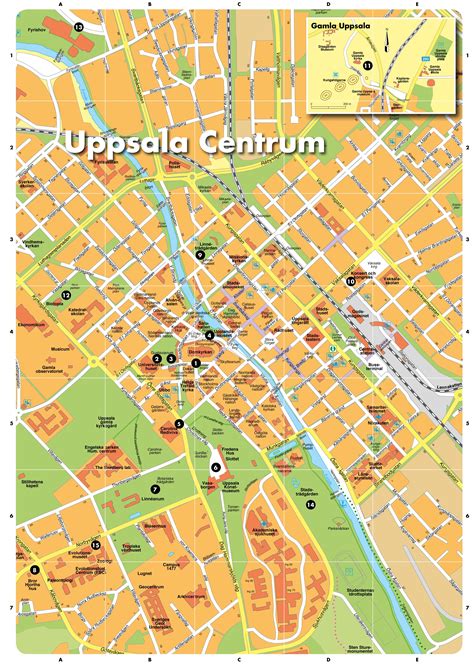 Map of Uppsala city