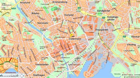 Map of Västerås Poster nr.1 Posteryard Snygga Posters Online