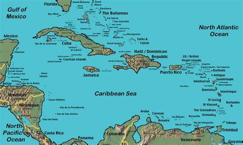 Karta över Västindien som illustrerar Christopher Columbus resor. Från