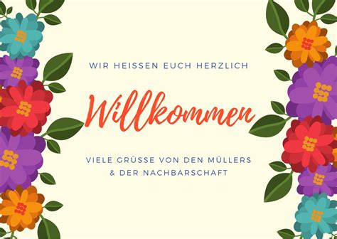 Karte Willkommen