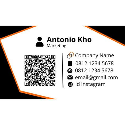 kartu nama QR code