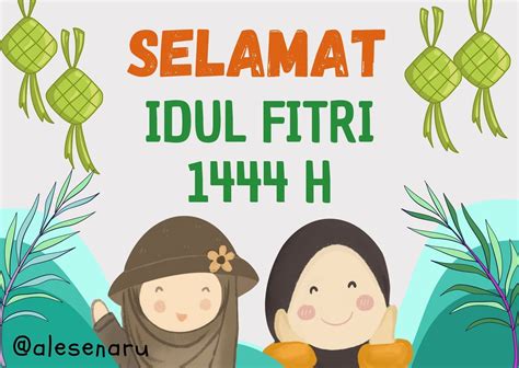 kartu ucapan idul fitri anak