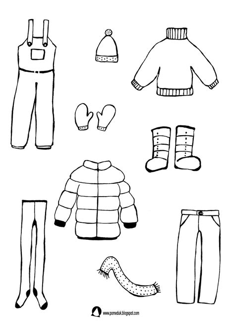 karty pracy ubrania zimowe
