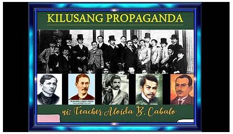 Kilusáng Propagánda - The summary about Kilusang Propaganda
