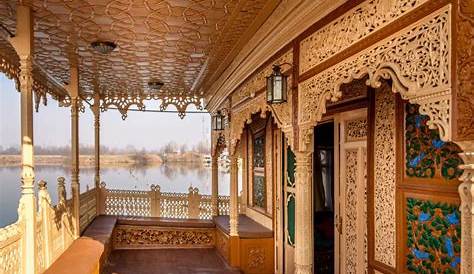 Kashmir Houseboat Inside Interior View, New Golden Hind, A Luxury On Dal
