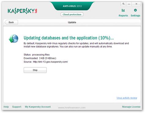 kaspersky not updating database
