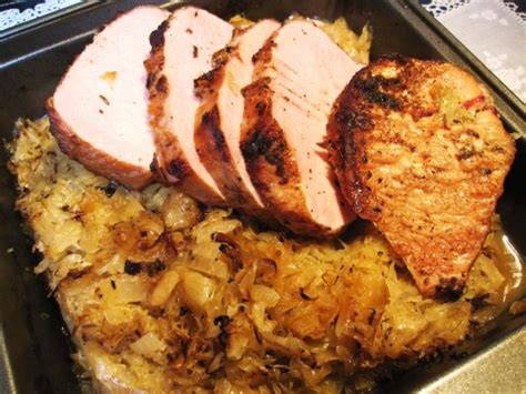 kasslerbraten mit sauerkraut im backofen