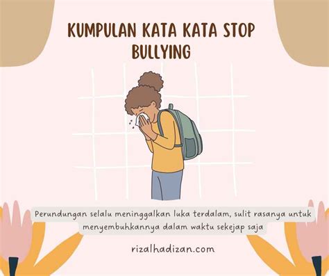 Poster Bullying Bahasa Indonesia Tulisan Bermakna