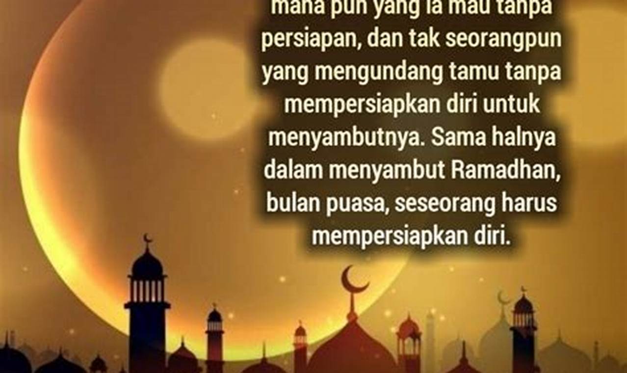 Inspirasi Kata Mutiara Menyambut Bulan Ramadhan Penuh Berkah