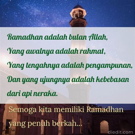 Kata Maaf dan Rindu Bulan Ramadhan untuk Caption KOSNGOSAN