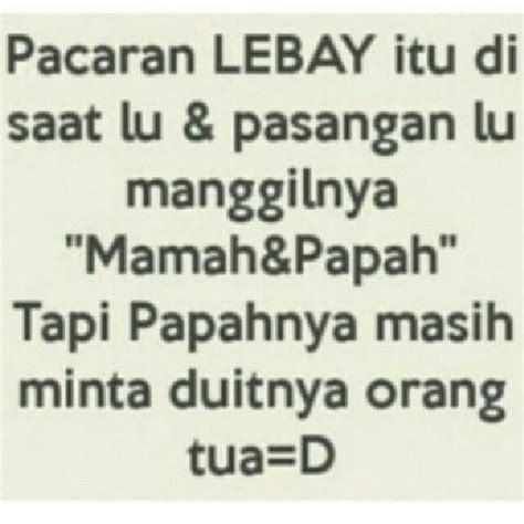 kata lebay indonesia