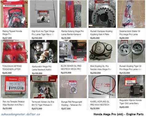 Katalog Spare Part Motor Honda: Panduan Lengkap Untuk Pemilik Motor Honda