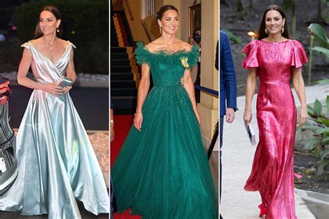 kate middleton caribbean tour dresses