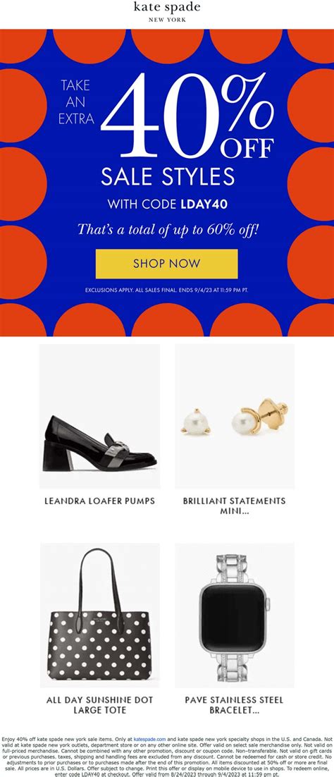 Kate Spade Online Promo Code
