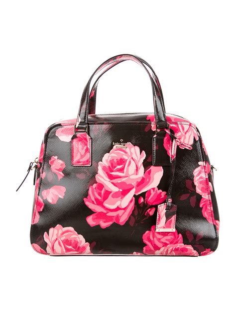 kate spade purse pink with flowers