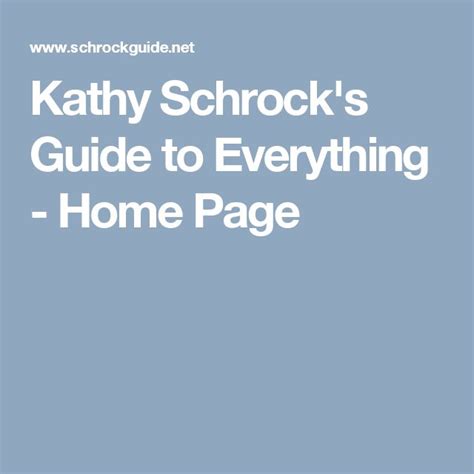 Kathy Schrock's Guide to Everything Home Page technology in the classroom Screencasting